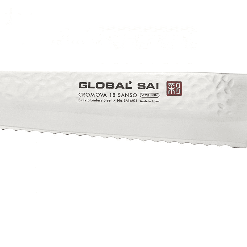 Sai Bread Knife, 17cm, Silver