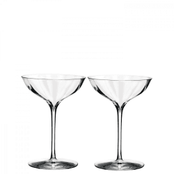 Image showing the Elegance Optic Pair of champagne coupe glasses product.
