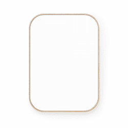 Image showing the Outlook 55 Rectangular Wall Mirror, Oak product.