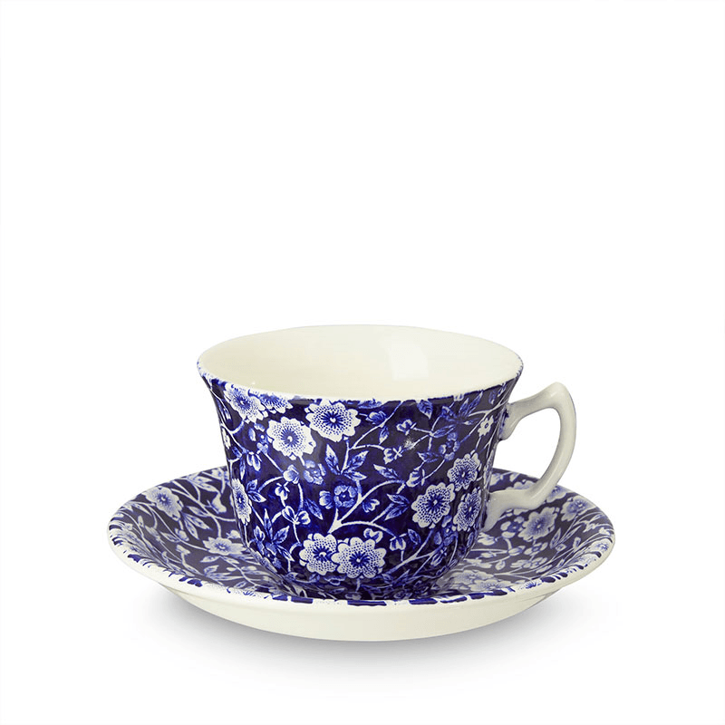 Calico Tea Saucer, D15cm, Blue