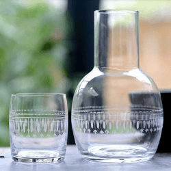 Image showing the Ovals Carafe and glass, 1.3l, Crystal product.