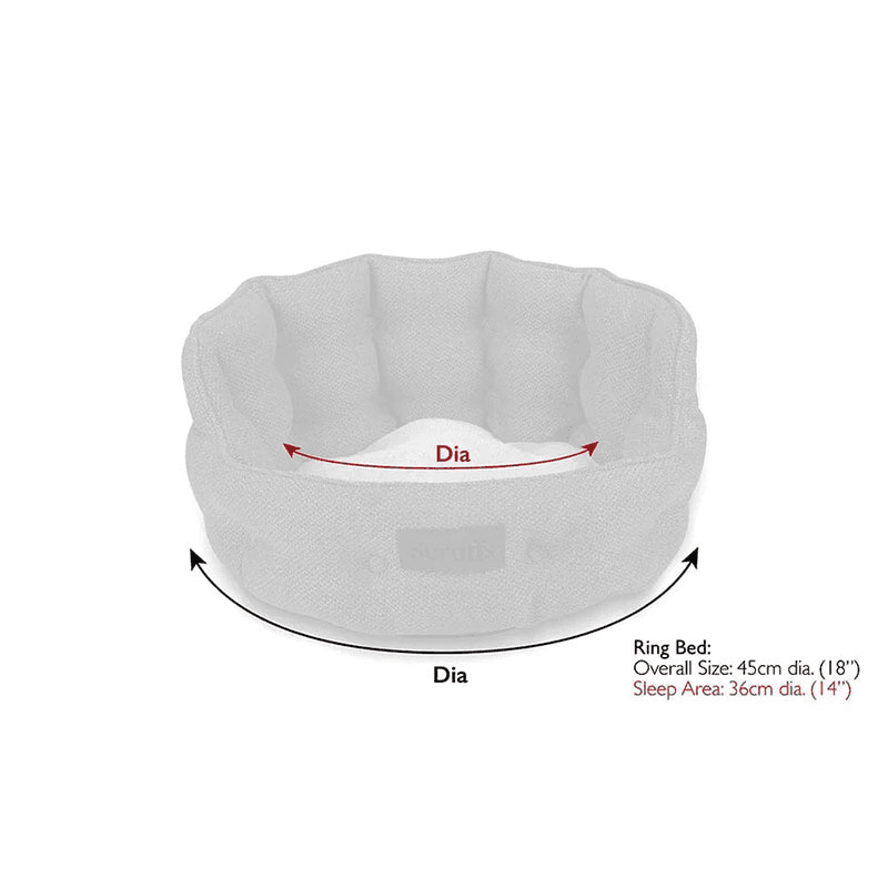 Seattle Cat/Dog Bed, 45cm, Topaz Green