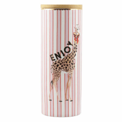 Image showing the Giraffe Large Storage Jar, H26.5cm, Pastel product.