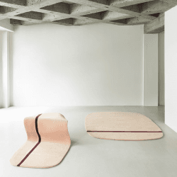 Image showing the Oona Rug, L240 x W175cm, Rose product.