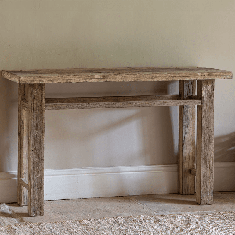 Ibo Reclaimed Wood Console Table, Natural