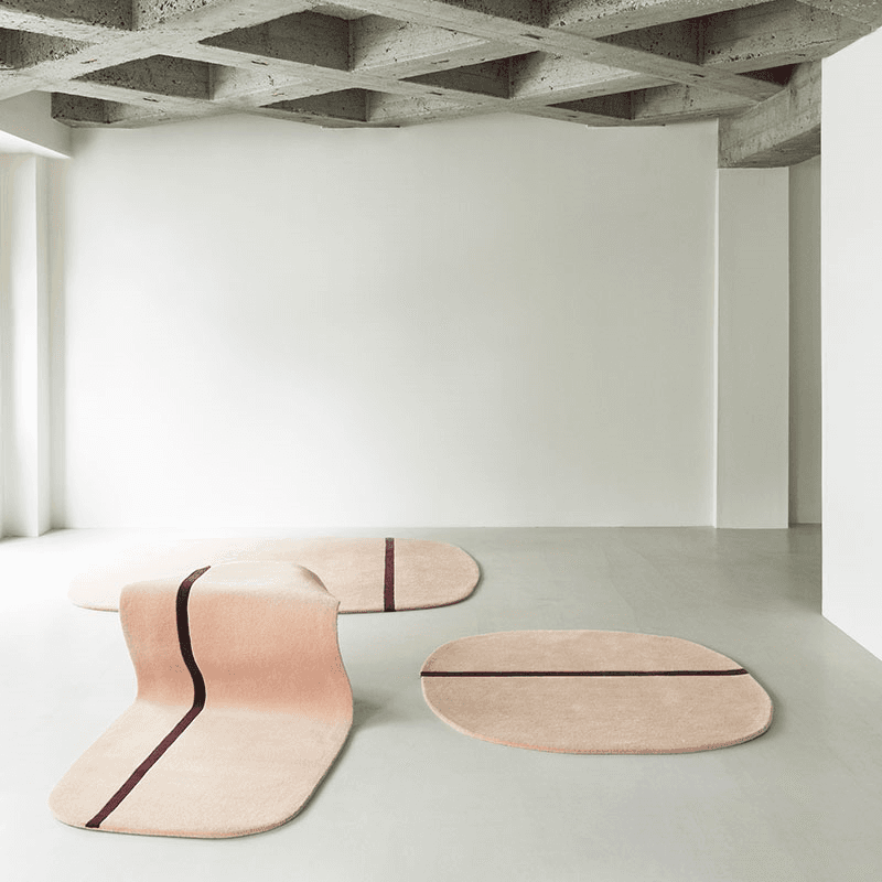 Oona Rug, L140 x W140cm, Rose