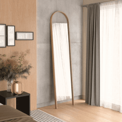 Image showing the Bellwood Leaning Mirror, 45 x 196cm, Natural product.