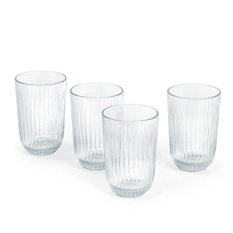 Hammershøi Set of 4 Tumblers, 370ml, Clear
