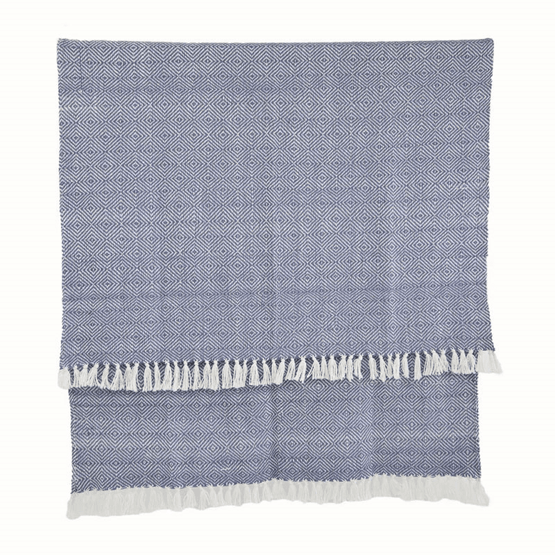 Diamond Blanket, 250cm x 130cm, Navy