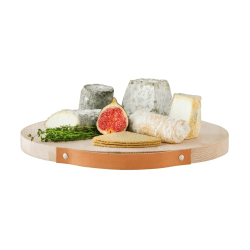 Image showing the Utility Serving board with leather handle, D35cm, ash product.