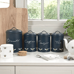 Image showing the Bees Set of 3 storage tins product.