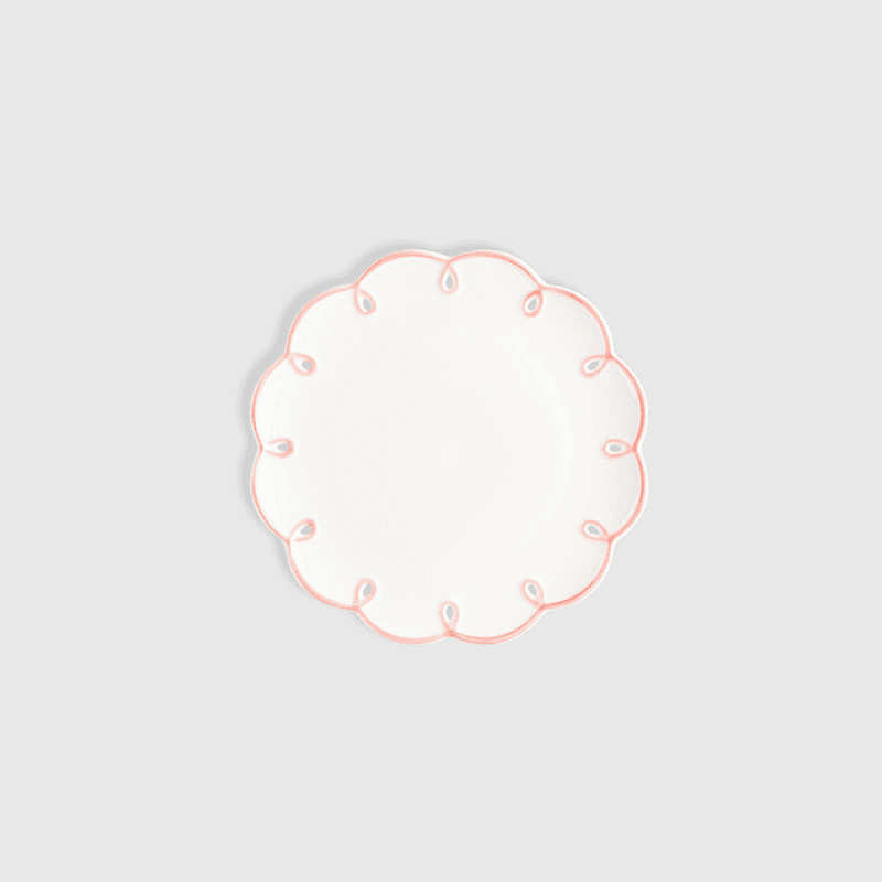 Squiggle Set of 4 Starter Plates, D19cm, Pink