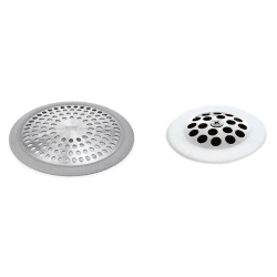 Image showing the Bath tub drain protector, Silver/Black product.