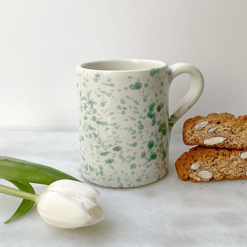 Splatter Mug, H10cm, Pistachio