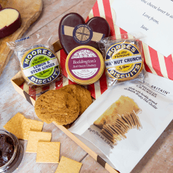 Image showing the Cheese & Biscuits Letter Box Hamper product.