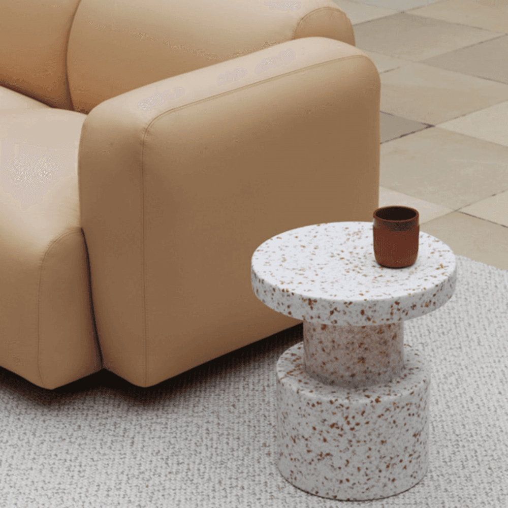 Bit Stool, H42 x D36cm, White