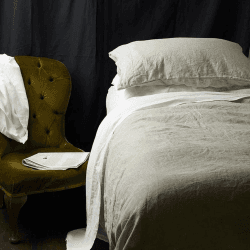 Image showing the Oatmeal Linen Duvet Cover, Double product.