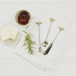 Image showing the Bee Breakfast Set, Silver product.