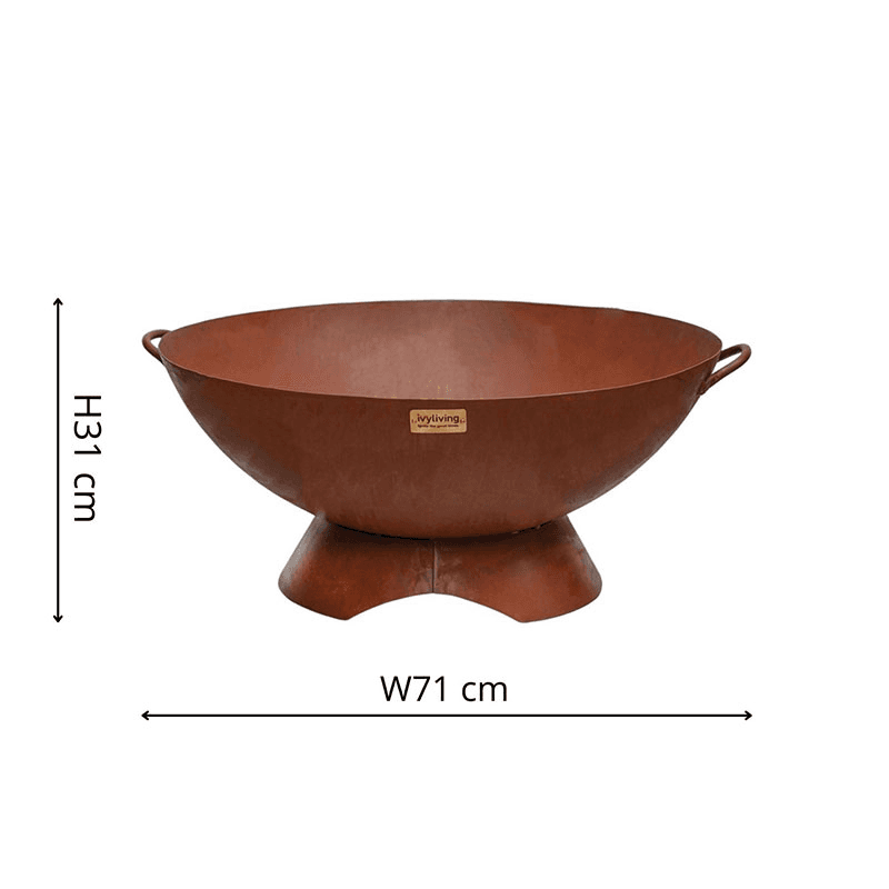 Artisan Outdoor firebowl, W72cm, Rust