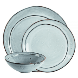 Image showing the Misty 12 Piece Dinner Set, Dusty Blue product.