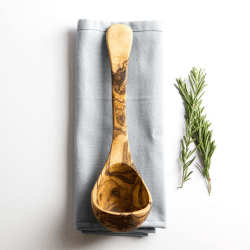 Image showing the Traditional Olive Wood Ladle product.