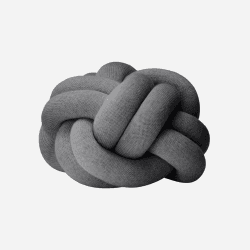 Image showing the Knot Cushion, 30 x 30 x 15cm, Grey product.