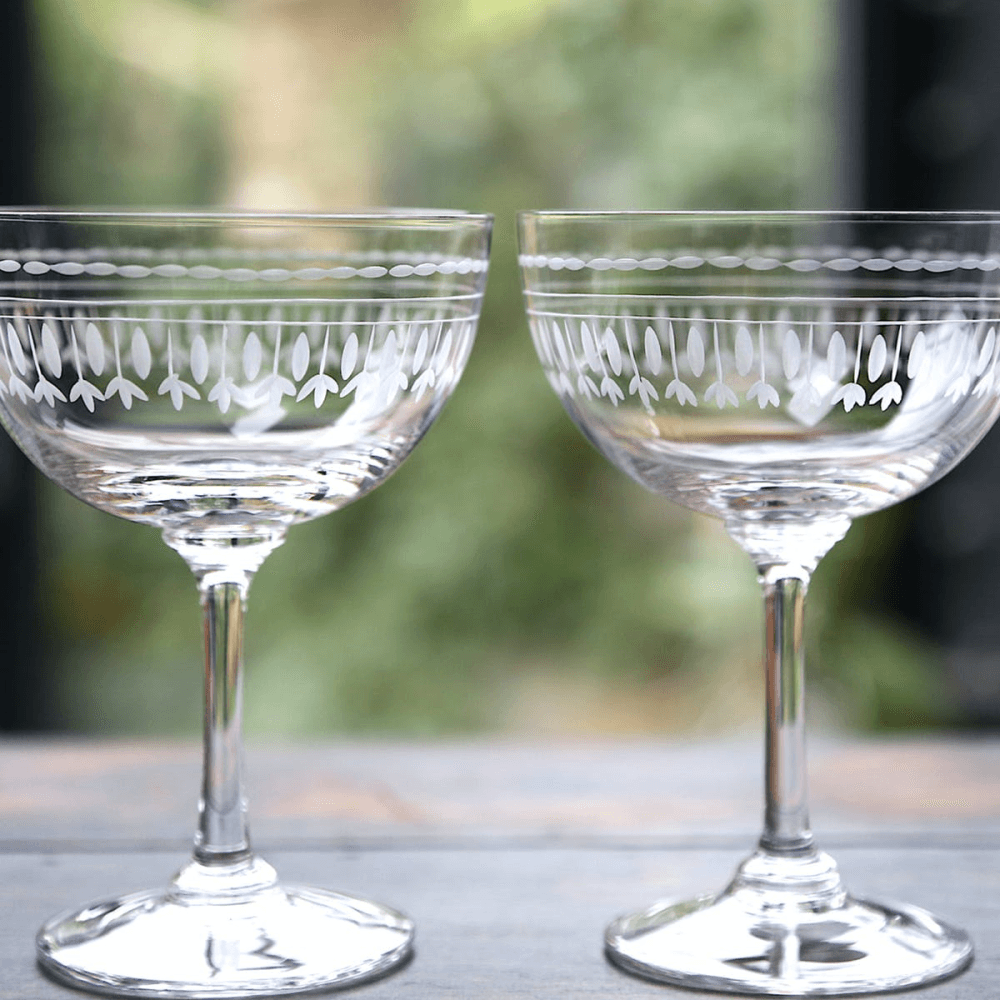 Ovals Set of 6 champagne glasses, 150ml, Crystal