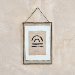 Image showing the Kiko Rectangle Portrait Frame, H50 x W35cm, Antique Brass product.