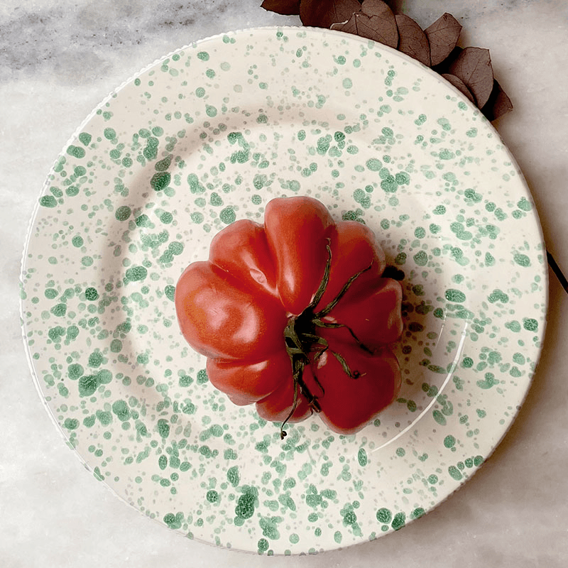 Splatter Dinner Plate, D24cm, Pistachio