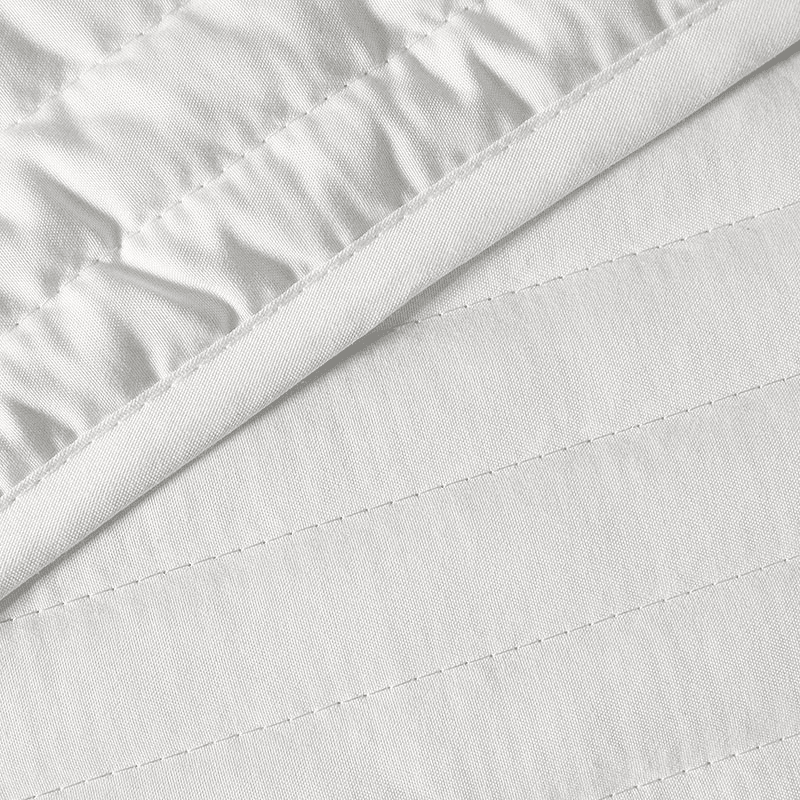 Quilted Lines Bedspread 220X230, White