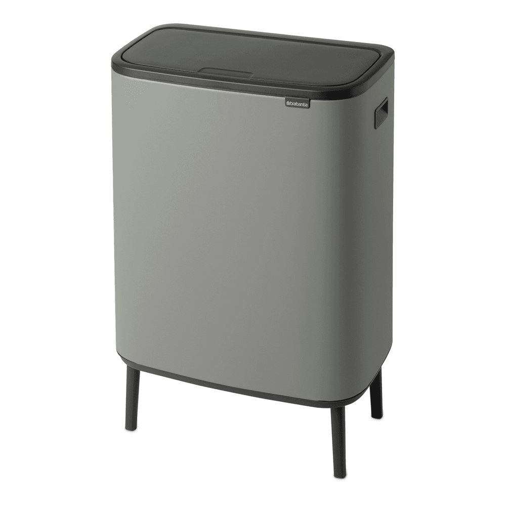 Bo Hi touch bin, 60 litre, Mineral Concrete Grey
