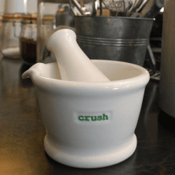 Image showing the Word- Pestle and Mortar "Crush" product.