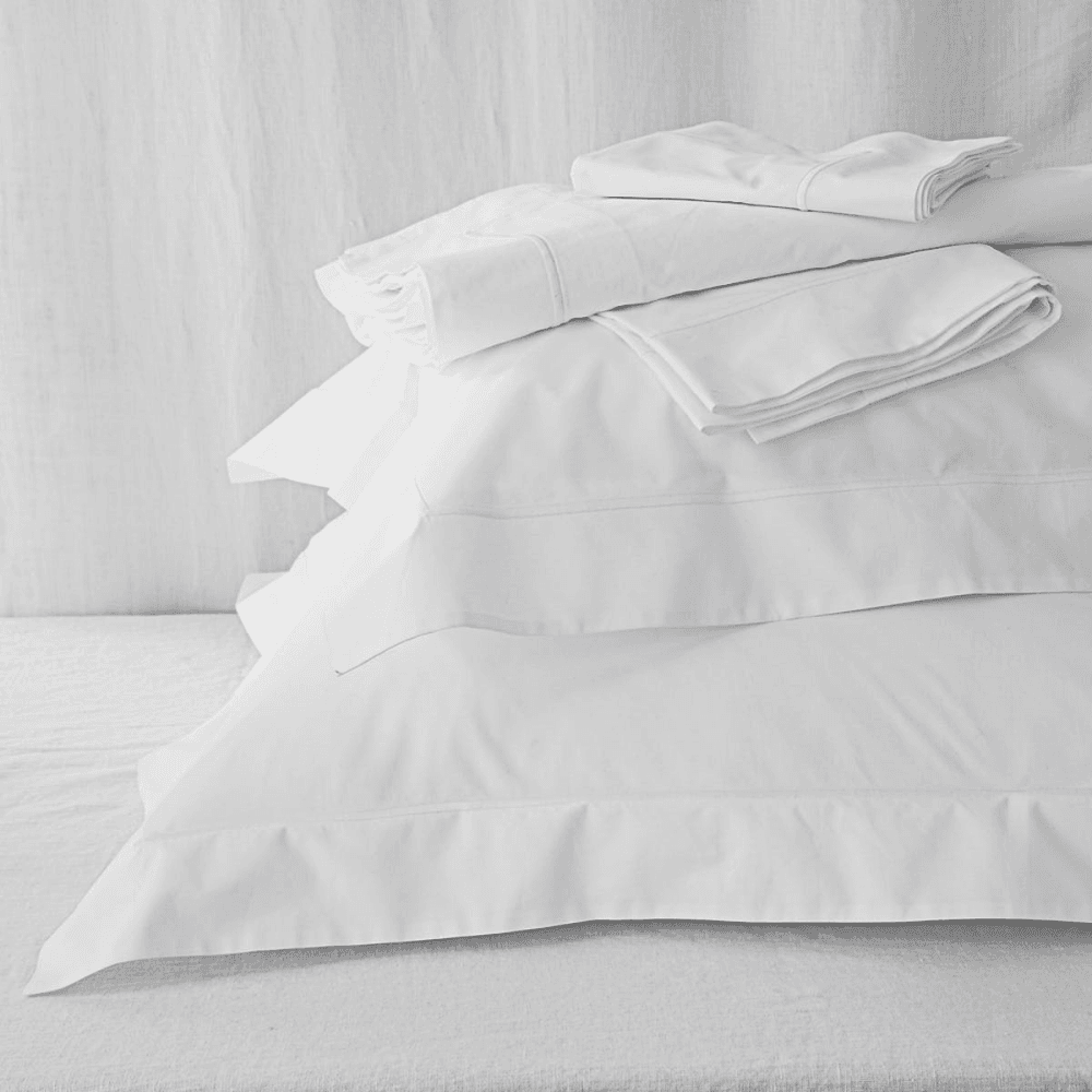 Savoy - 400 Thread Count Egyptian Cotton Double duvet cover, W200 x L200cm, White