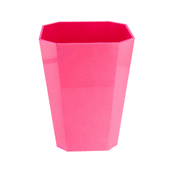 Image showing the Octagonal Lacquer Bin, H30cm, Fuschia product.