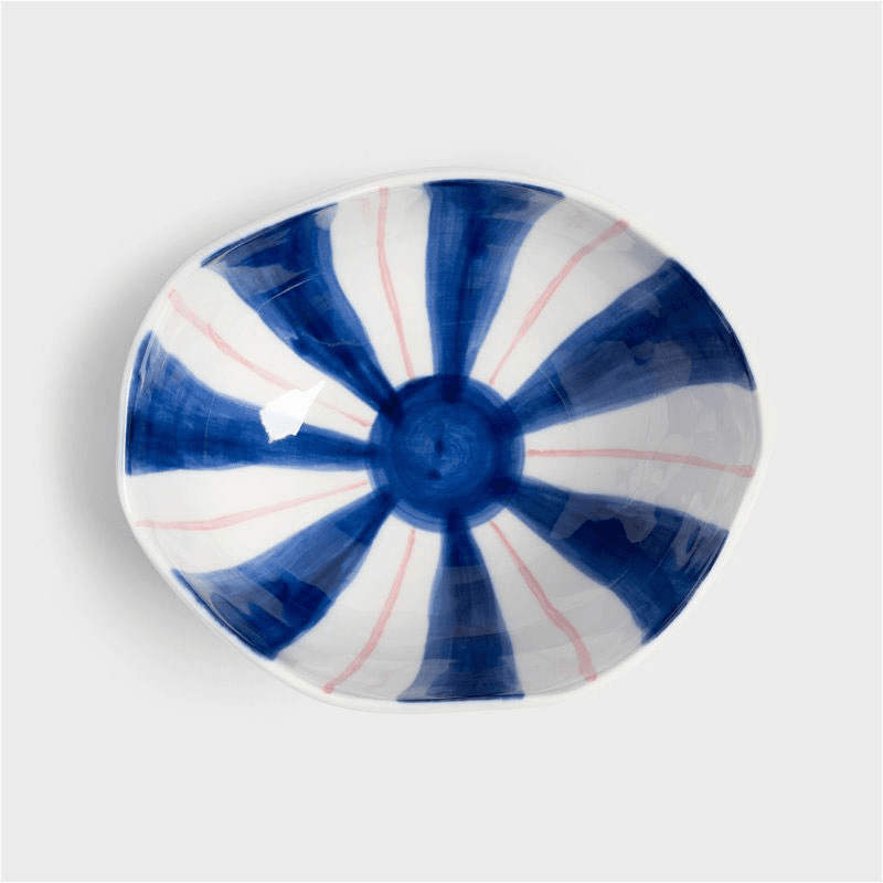 Ray set of 2 bowls, 13 x 16.5, blue
