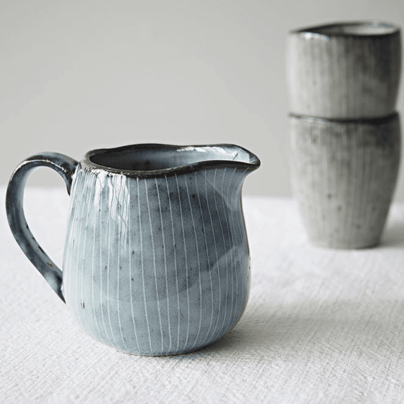 Nordic Sea Milk Jug, H9cm, Blue