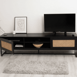 Image showing the Mia Smart TV Unit, Black product.
