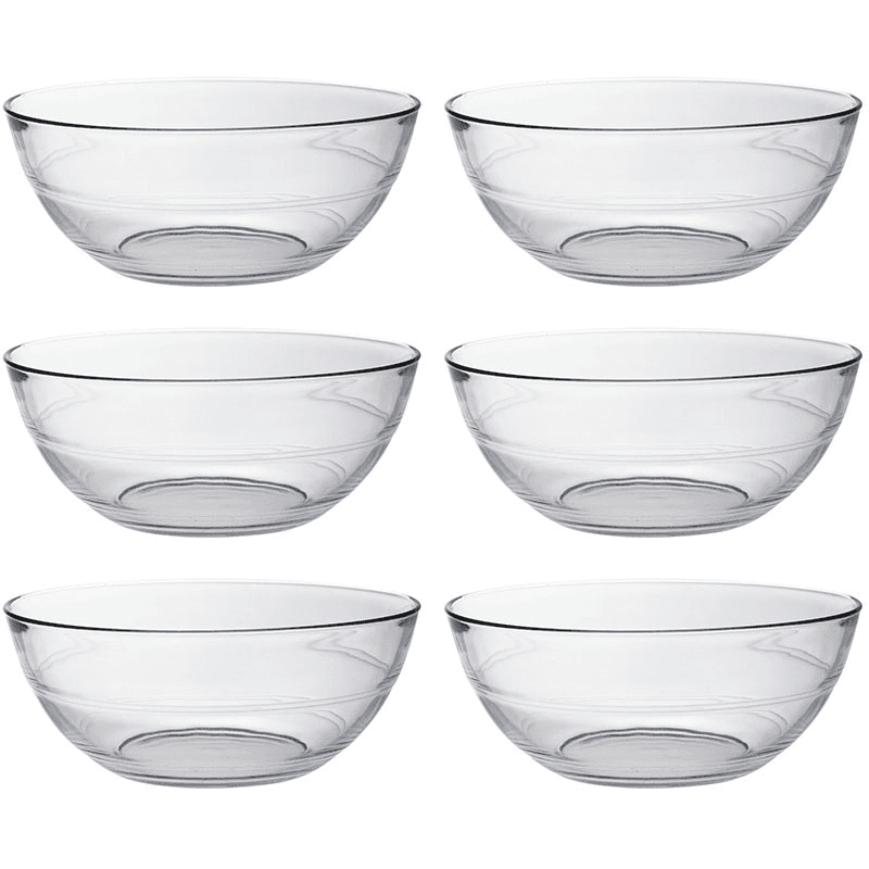 Gigogne Set of 6 Bowls, D23cm, Clear