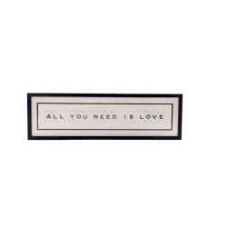 Image showing the ALL YOU NEED IS LOVE 'All You Need Is Love' Word Frame product.