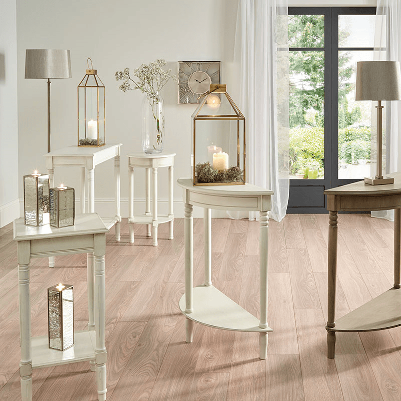Heritage Rectangular Console Table, Elizabeth White