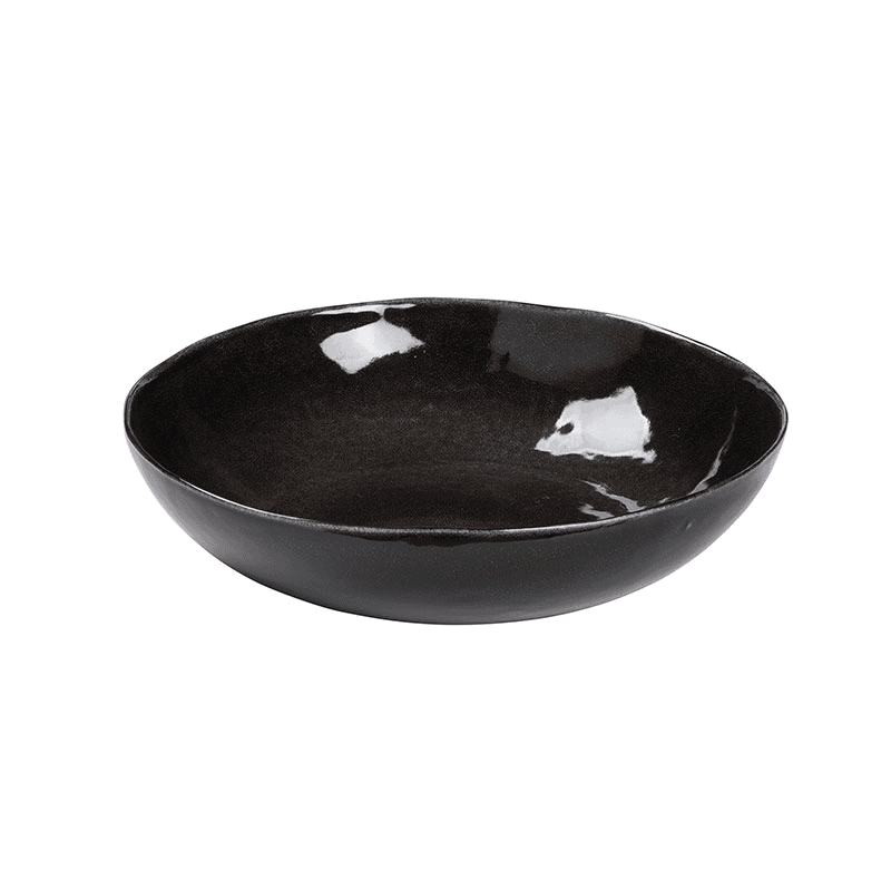 Nordic Coal Salad Bowl, D34.5cm, Black