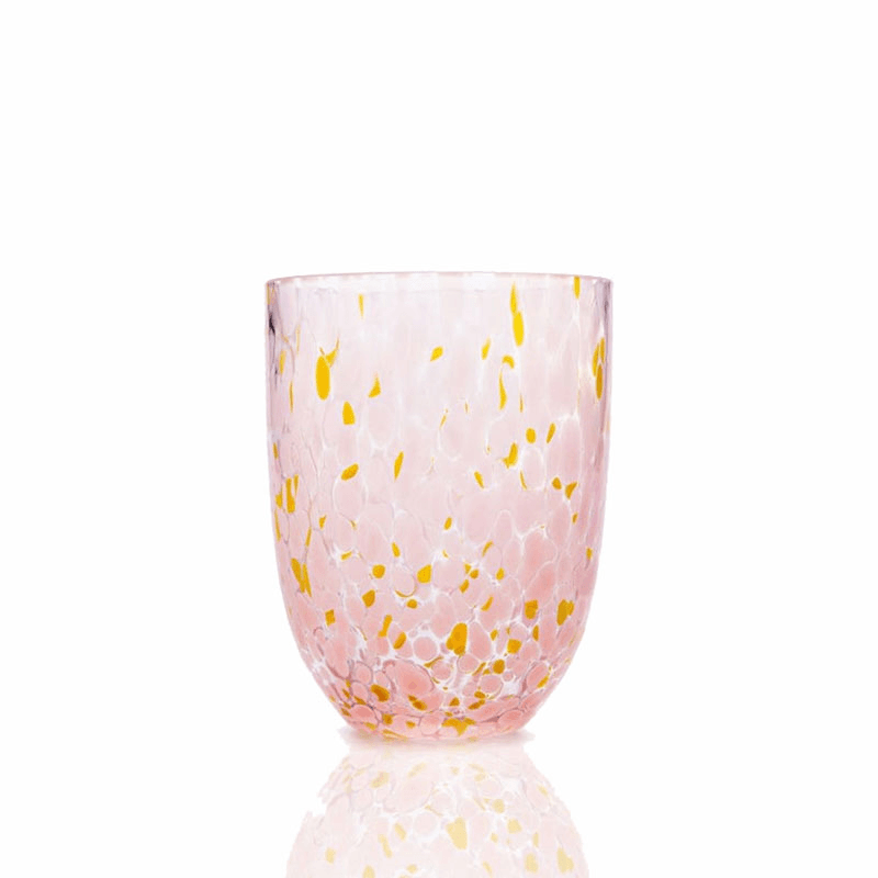 Confetti Set of 6 Tumblers, 200ml, Rosa & Yellow