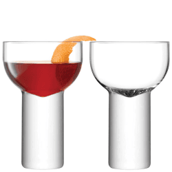 Image showing the Boris Set of 2 Nick & Nora Glasses, 180ml, Clear product.