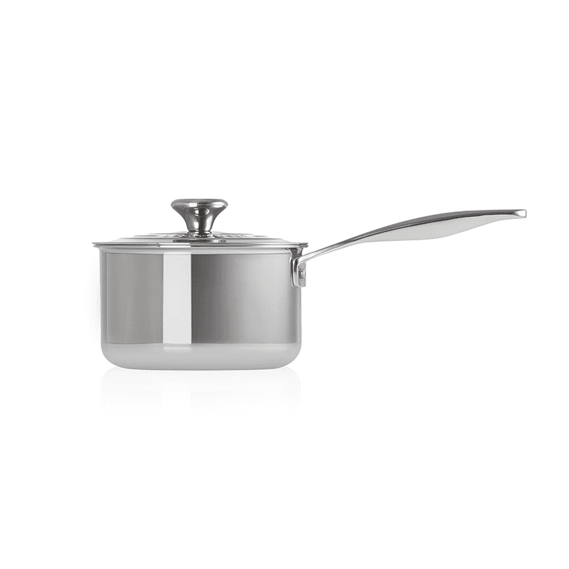 Signature Uncoated Saucepan with lid, 16cm, Stainless Steel