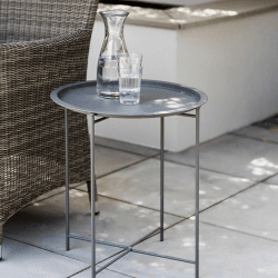 Image showing the Rive Droite Bistro Tray Table, Charcoal product.