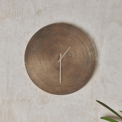 Image showing the Okota Clock, Dia38cm, Antique Brass product.
