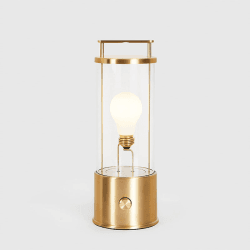 Image showing the The Muse Portable Lamp, Solid Brass product.