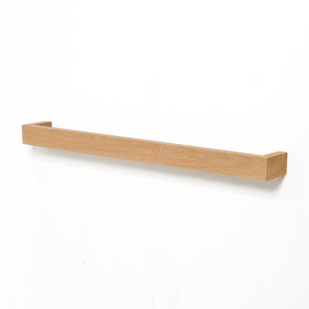 Slimline Towel rail, H5 x W72 x D9cm, Oak