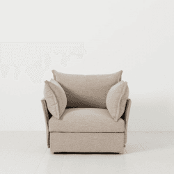 Image showing the Model 06 Velvet Armchair, Elephant product.