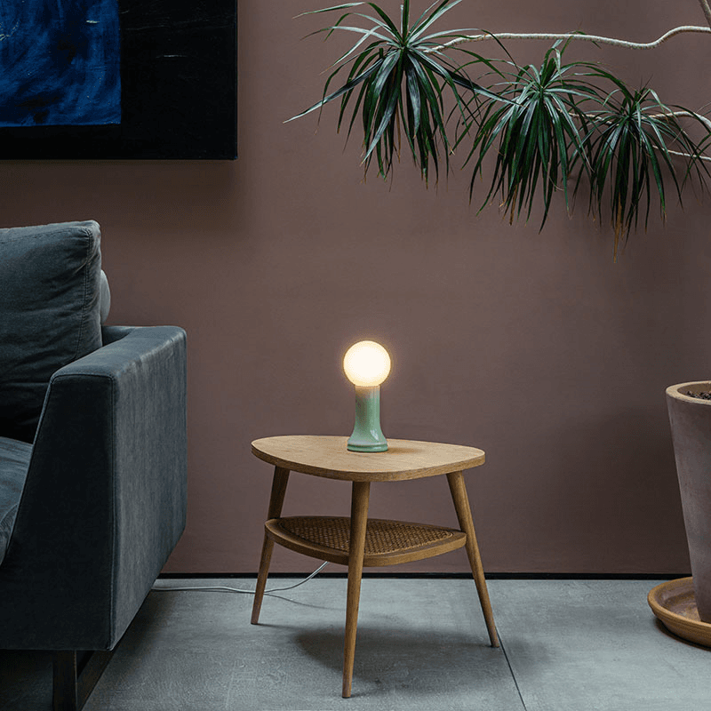 Shore Table Lamp with G95 LED Bulb EU, Sea Green